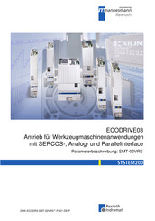 Rexroth Indramat ECODRIVE03 Parameterbeschreibung