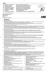 ABB EF96 Montageanweisung