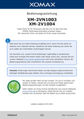 Xomax XM-2V1004 Bedienungsanleitung
