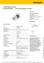 Turck PT60R-2003-IX-DA91 Betriebsanleitung