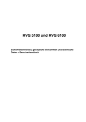 Carestream RVG 6100 Benutzerhandbuch Sicherheitshinweise Und Referenzen