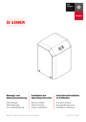 Dimplex SI 10MER Montage- Und Gebrauchsanweisungen