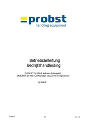 probst QUICKJET QJ-600-E Betriebsanleitung