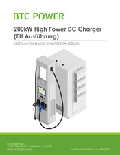 BTCPower 200kW High Power DC Charger Installations- Und Benutzerhandbuch