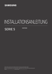 Samsung HG32T5300E Installationsanleitung