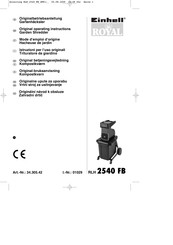 Einhell Royal RLH 2540 FB Originalbetriebsanleitung