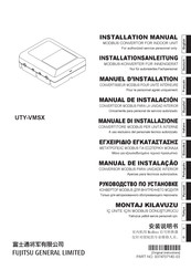 Fujitsu UTY-VMSX Installationsanleitung