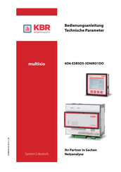 KBR multisio 6D6-ESBSDS-5DI6RO1DO Bedienungsanleitung