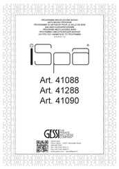 Gessi iSpa 41090 Montagehinweise