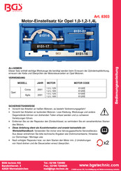 BGS technic 8303 Bedienungsanleitung