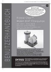 Intex Krystal Clear 634T Benutzerhandbuch