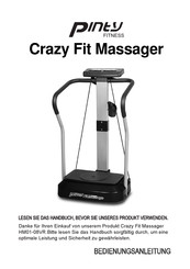 Pinty Crazy Fit Massager Bedienungsanleitung