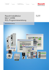 Bosch Rexroth IndraMotion MLC 12VRS Programmieranleitung