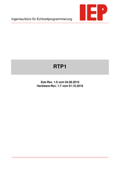 IEP RTP1 Handbuch