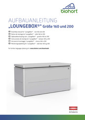 biohort LOUNGEBOX 200 Aufbauanleitung