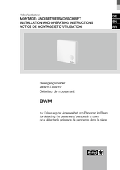 Helios BWM Montage- Und Betriebsvorschrift