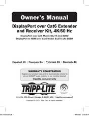 Tripp Lite DisplayPort B127A-1A1-BDBD Benutzerhandbuch