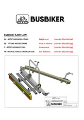 BUSBIKER X290-Light Montageanleitung