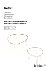 Habitat Reflet 822432 Montagehinweise