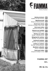 Fiamma Privacy ZIP 350 Medium Montage- Und Gebrauchsanleitung
