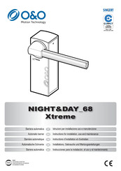 o&o NIGHT&DAY 68 Xtreme Installations-, Gebrauchs- Und Wartungsanleitungen