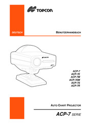 Topcon AUTO CHART PROJECTOR ACP-7E Benutzerhandbuch