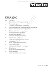 Miele DUU 2900 Gebrauchs- Und Montageanweisung