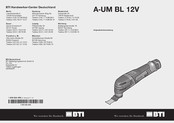 BTI A-UM BL 12V Originalbetriebsanleitung