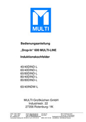 Multi PCID-84ET Serie Bedienungsanleitung
