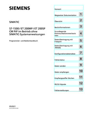 Siemens 6ES7541-1AB0x-0AB0 Programmier- Und Bedienhandbuch