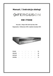 Ferguson RW-770HD Bedienungsanleitung