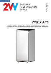 2VV VIREX AIR Installations- Betriebs Und Wartungshandbuch
