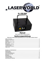 Laserworld EL-250 RBV Bedienungsanleitung