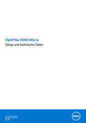 Dell OptiPlex 5090 Micro Einrichtung Und Technische Daten
