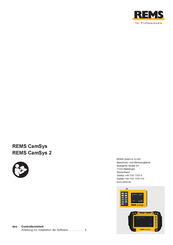 REMS CamSys 2 Anleitung Zur Installation Der Treiber Und Datenauslesesoftware