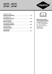 Mesto 3278P Serie Gebrauchsanleitung