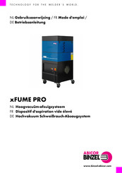 Abicor Binzel xFUME PRO Betriebsanleitung