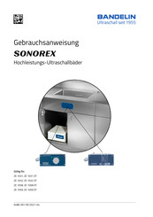 Bandelin SONOREX ZE 1031 DT Gebrauchsanweisung