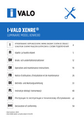 I-VALO XENRE80 Betriebs- Und Wartungsanleitung