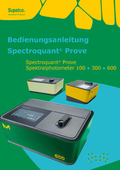 Merck Spectroquant Prove 300 Bedienungsanleitung