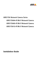 Axis P3915-R Mk II Installationsanleitung