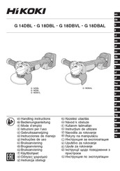 HIKOKI G 18DBL Bedienungsanleitung