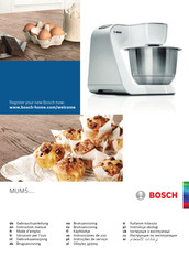 Bosch MUM5 Serie Gebrauchsanleitung