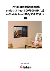 Faber e-MatriX heat 800/500 ST Installationshandbuch