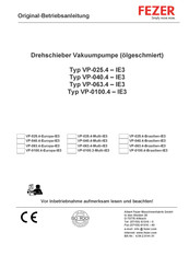 Fezer VP-063.4-Europa-IE3 Originalbetriebsanleitung