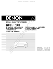 Denon DRR-F101 Kurzbedienungsanleitung