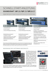 Audio Pro SOUNDCRAFT Ui16 Schnellstartanleitung