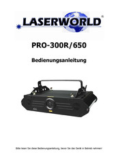 Laserworld PRO-300R/650 Bedienungsanleitung