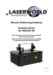 Laserworld Evolution Serie Bedienungsanleitung