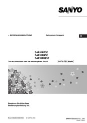 Sanyo SAP-KR73E Bedienungsanleitung